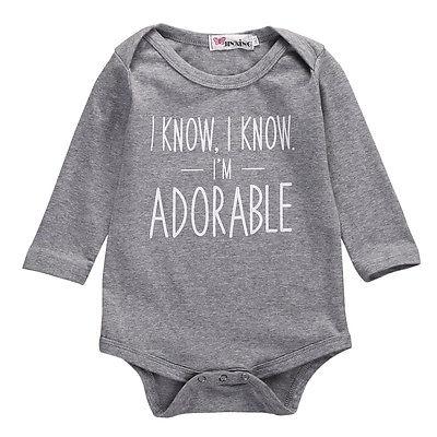 I Know I'm Adorable Bodysuit