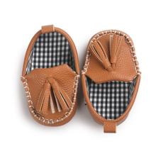 Leather Moccasin Crib Shoes for Baby