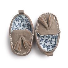 Leather Moccasin Crib Shoes for Baby