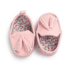 Leather Moccasin Crib Shoes for Baby