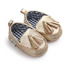 Leather Moccasin Crib Shoes for Baby