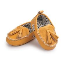 Leather Moccasin Crib Shoes for Baby