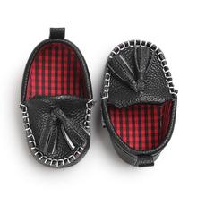 Leather Moccasin Crib Shoes for Baby