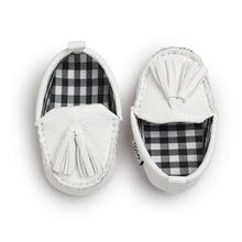Leather Moccasin Crib Shoes for Baby
