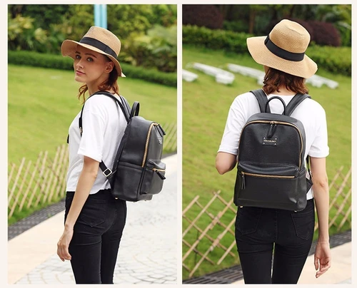Baby Chic Leather Backpack