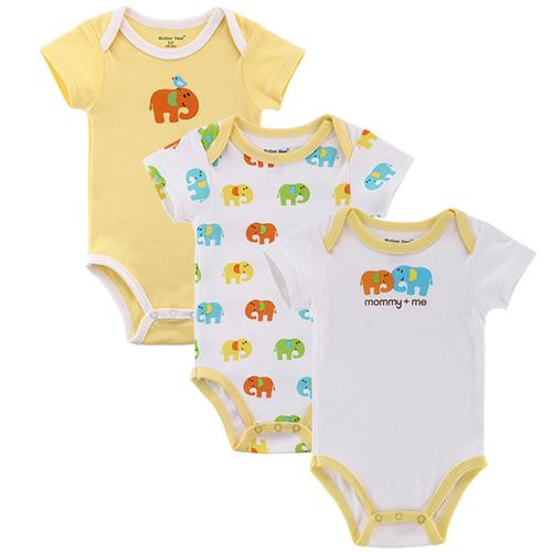 Fantasia Shortsleeve Bodysuit (Set of 3)