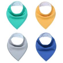 Baby Bandana Drool Bibs for Drooling and Teething 4 Pack Gift Set Unisex