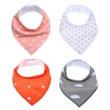 Baby Bandana Drool Bibs for Drooling and Teething 4 Pack Gift Set Unisex