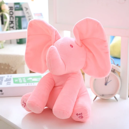 Peek A Boo Animated Flappy The Elephant Plush Toy